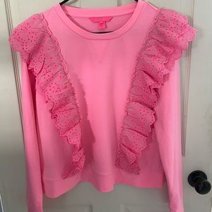 Beautiful deva ruffle sweatshirt! Never worn!
